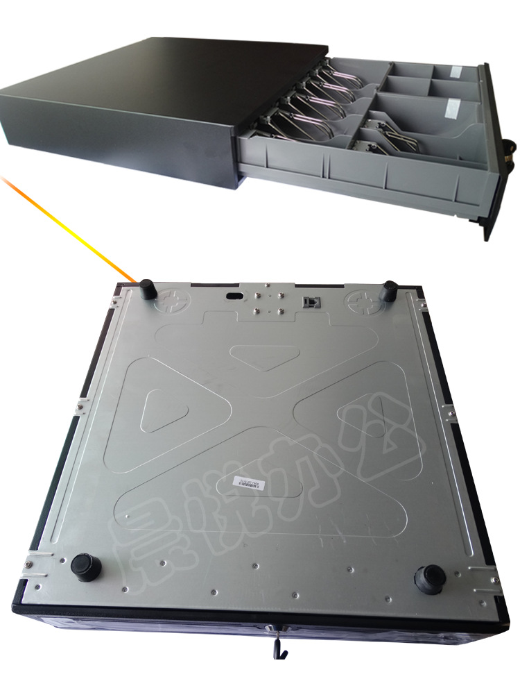 可拆卸收款机钱柜收银钱箱pos机收银箱收银盒子405七格三档钱箱