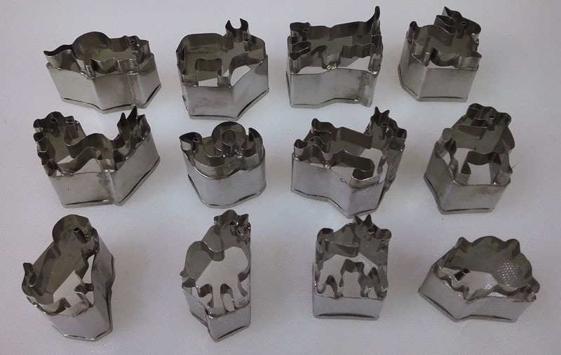 十二生肖馒头切模 卡通不锈钢翻糖饼干模具 动物花模具 烘培模具
