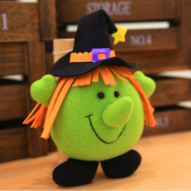 Halloween Decoration Pendant Ghost Festival Cartoon Witch Pumpkin Small Hanging Piece Bar Mall Children's Gift Toys Wholesale