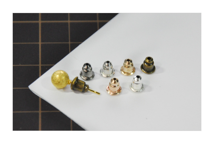 子弹头耳堵耳钉塞金属电镀耳钉堵多色耳堵diy耳饰品配件耳环塞