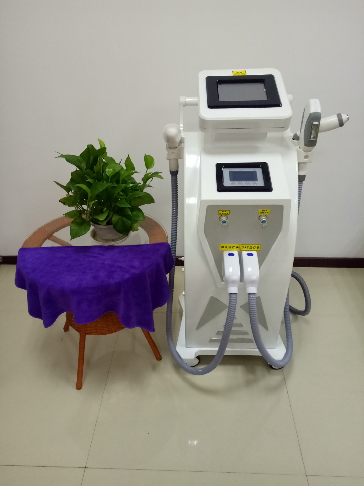 四合一opt多功能冰点无痛脱毛机激光洗眉祛斑黑脸娃娃美容院仪器