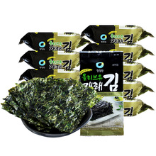 清净园6+3香脆即食寿司包饭拌饭紫菜零食9盒韩式橄榄油烤海苔