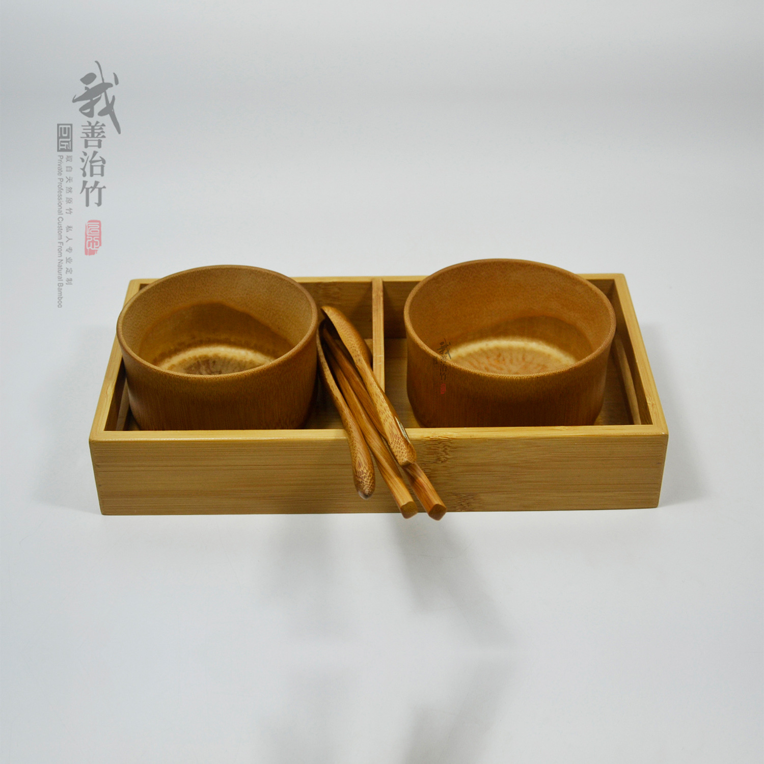 厂家批发天然竹餐具竹碗竹盘酒店宾馆快餐竹子餐具碗盘套装定制