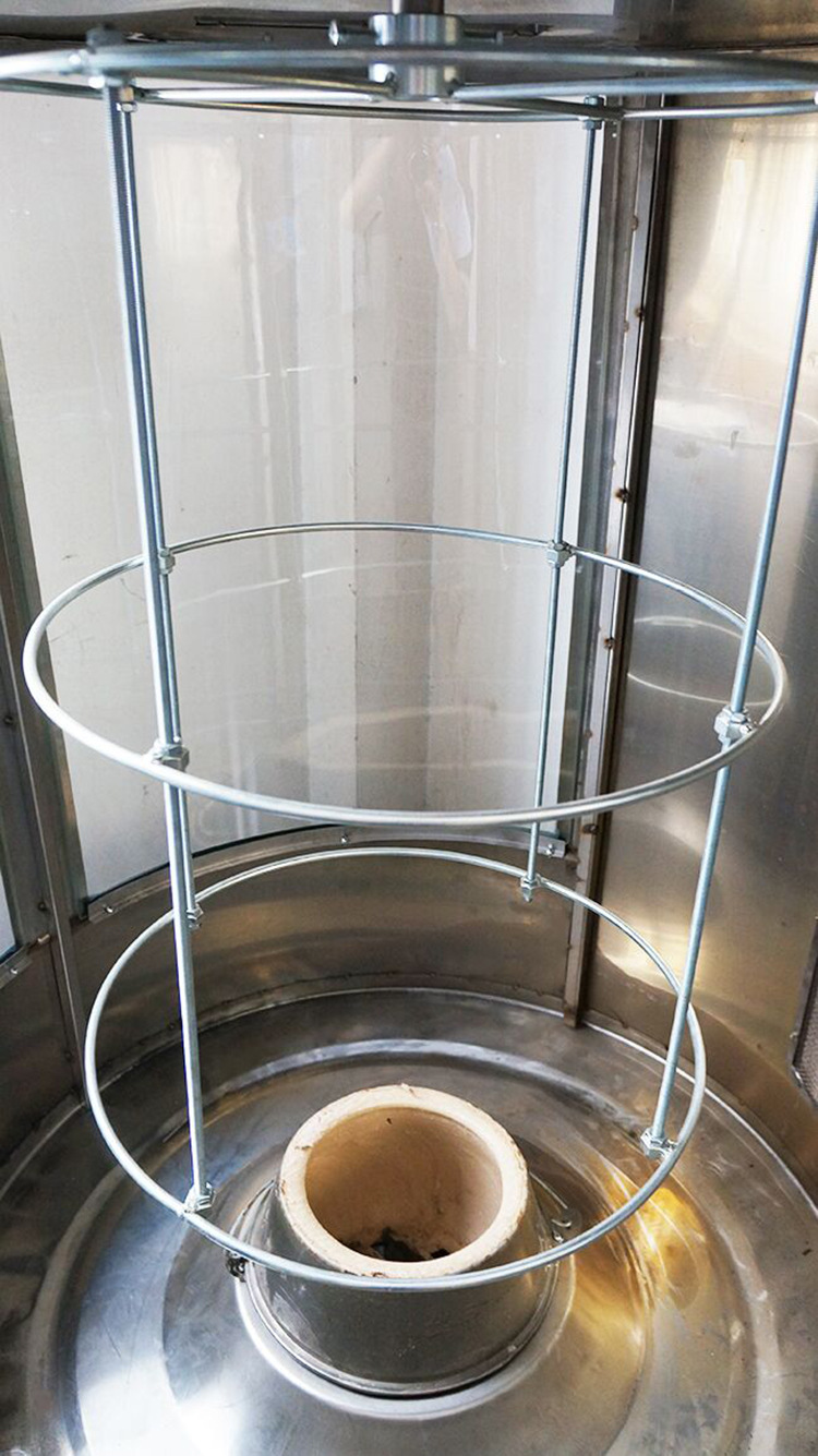 圆筒烤鸭炉内部