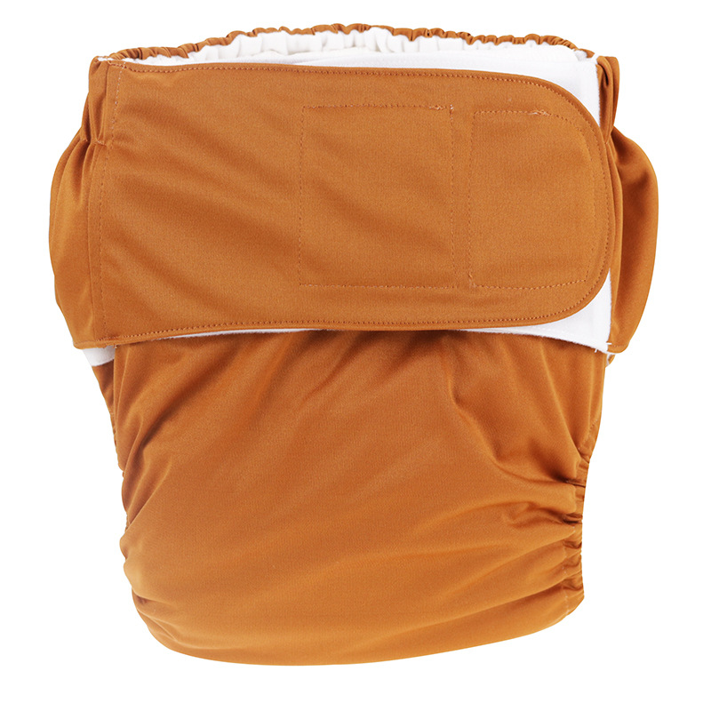 Customized Adult Cloth Diaper Velcro Washable Breathable Leak-Proof Cloth Diaper Foreign Trade Cross-Border Direct Supply Spot Delivery in Seconds
