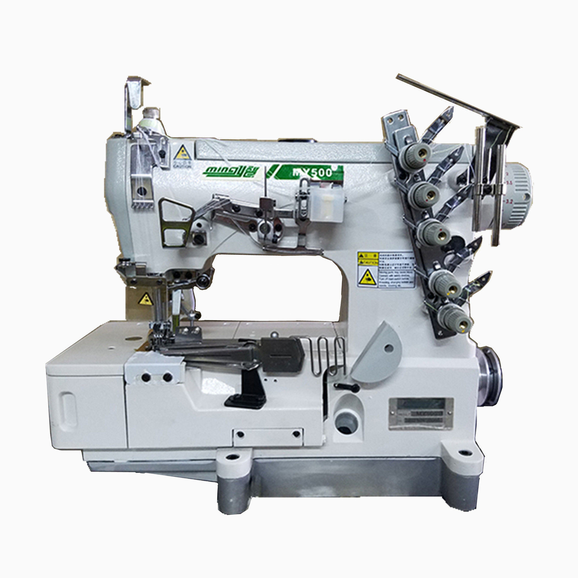 名业500电脑绷缝机三针五线平坎车自动剪线法兰绒包边工业缝纫机