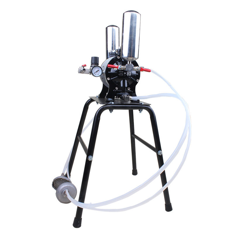 台湾气动隔膜泵pe泵浦双进双出油漆泵稳压喷漆泵双隔膜泵浦