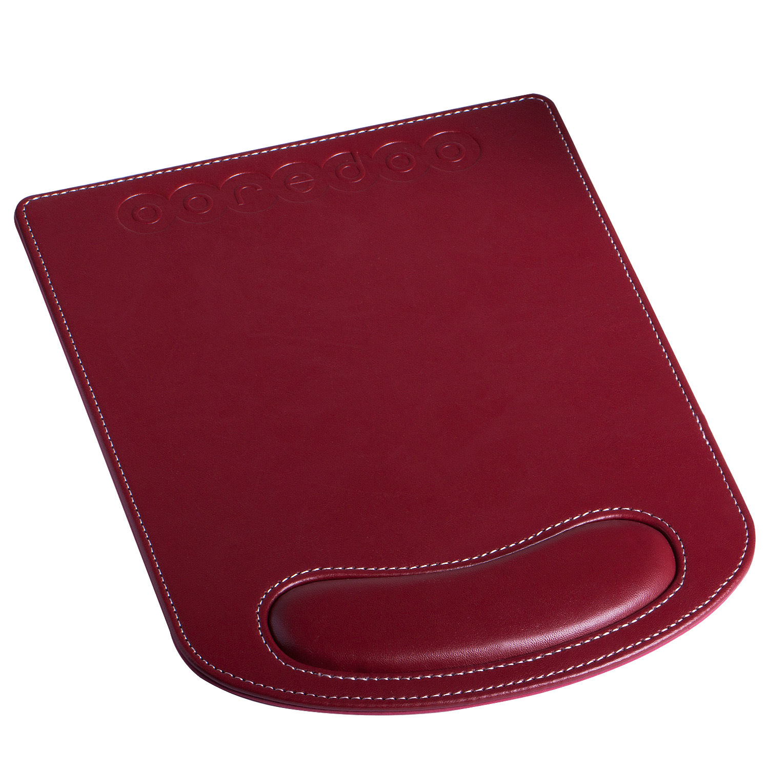 精美办公礼品 皮质护腕鼠标垫 环保仿皮鼠标皮垫 可印logo