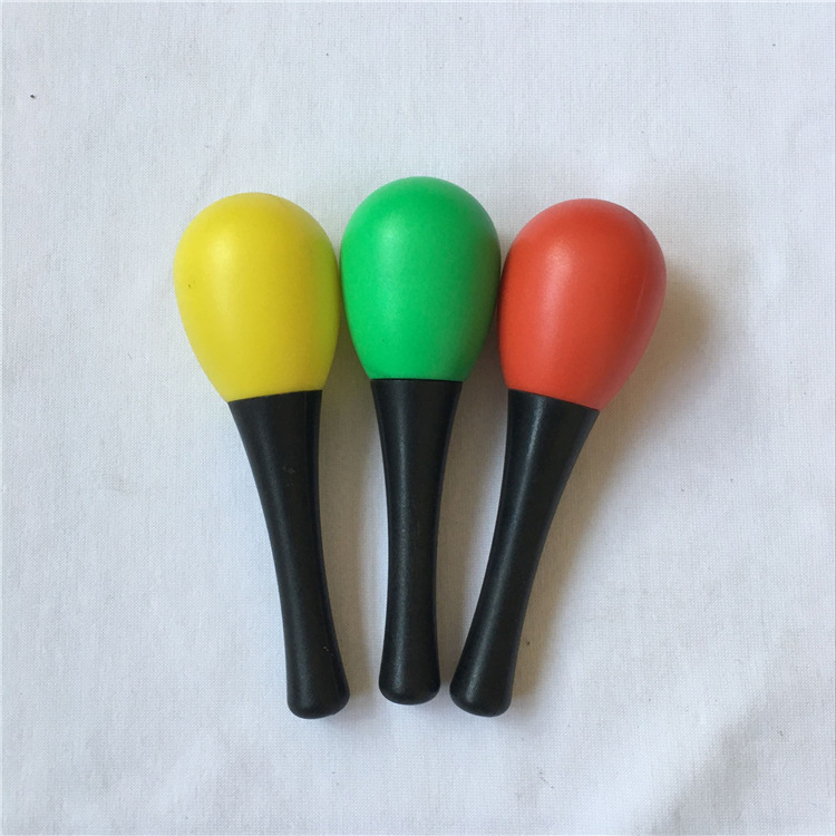 2018新款热卖塑料沙锤砂球 早教益智玩具 奥尔夫儿童打击乐器批发