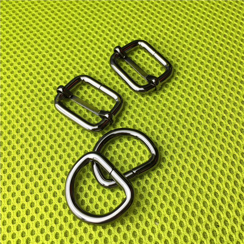 厂家现货供应金属d扣 铁线拉心日字扣 一寸半圆扣 黑色枪色