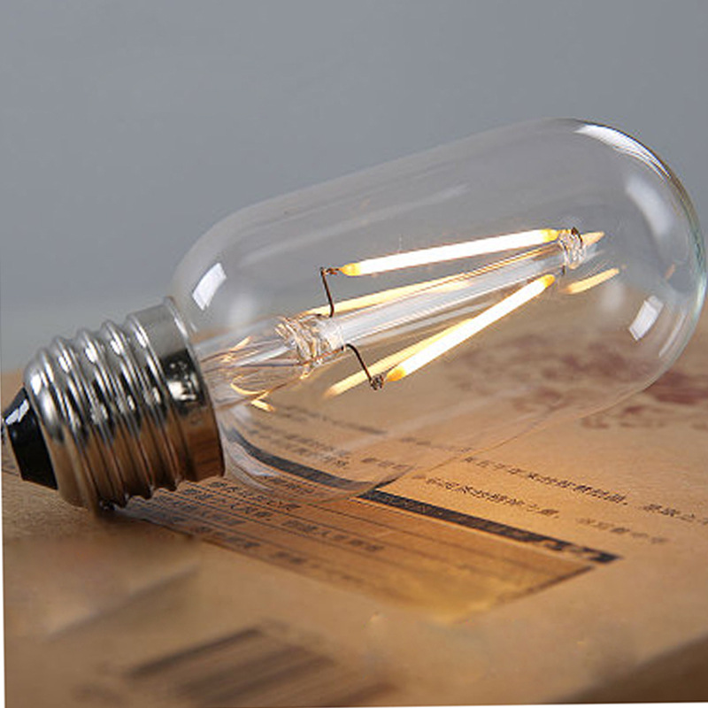 edison bulb 爱迪生创意仿古 钨丝灯泡 t45绕丝 led 灯泡 节能灯