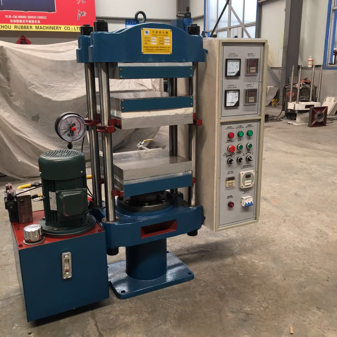 现货供柱式小型平板热压机 带水冷却实验室专用塑料高温压片机