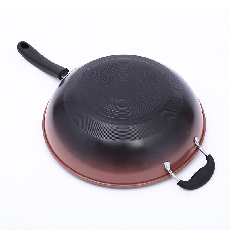 新款韩式紫砂陶瓷无油烟不粘锅炒锅家用厨房锅具定制日用百货批发