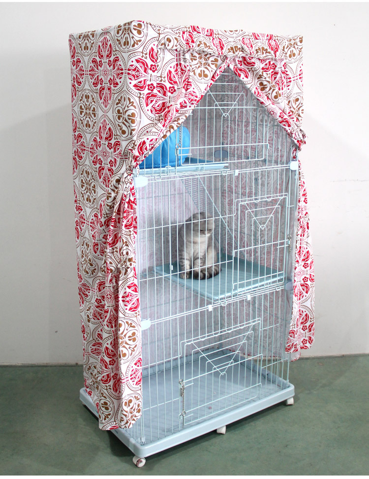 吉仔仔批发三层保暖猫咪笼子罩 大小可定做 多层猫笼罩 铁丝笼罩