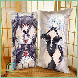 超次元海王星诺瓦露双面印花抱枕套动漫创意靠垫现货批发来图订制