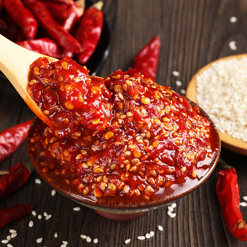 谢瑞真厂家鲜辣椒酱剁椒酱 手工自制调味品一件代发oem贴牌代加工