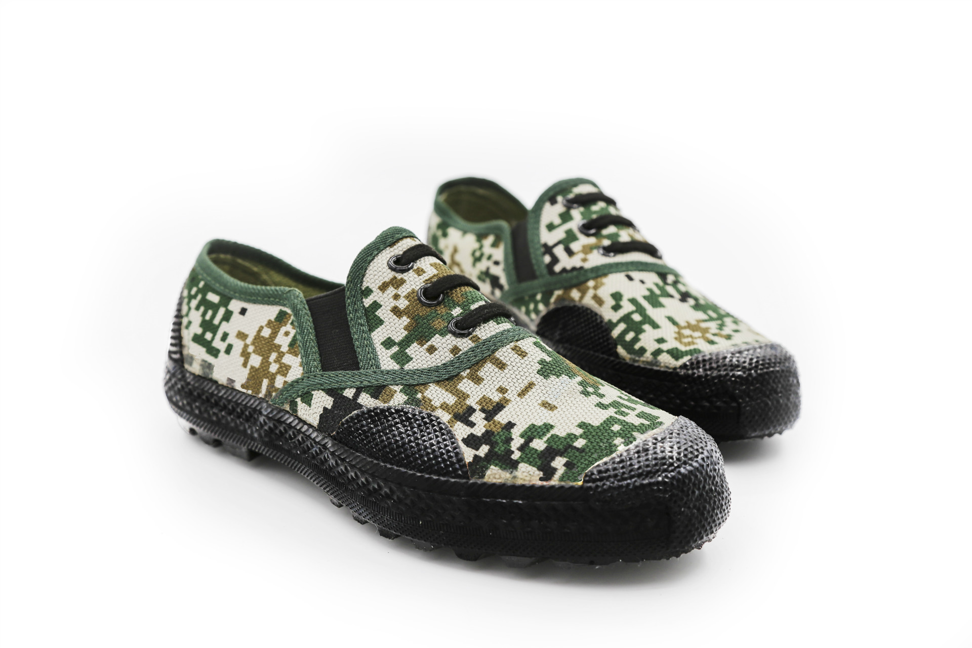 厂家直供时尚迷彩布鞋解放鞋87系列作训鞋一脚蹬懒人鞋-阿里巴巴