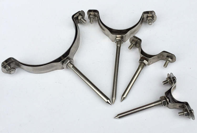 凤兴批发20-160金属不锈钢管夹活动钉可加长ppr不锈钢管卡夹