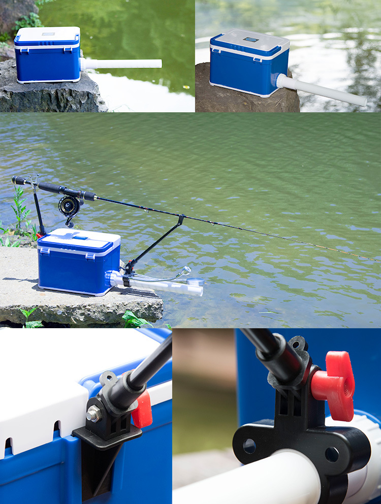 昂迈威三代筏钓打窝器带灯支架自动打窝机玉米颗粒投料机批发