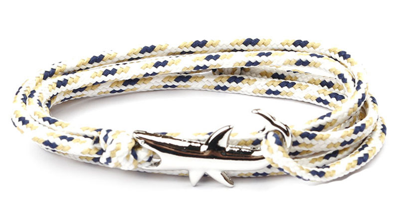 厂家直销 新款 欧美超个性 霸气鲨男女士手链 狂野鲨鱼动物饰品