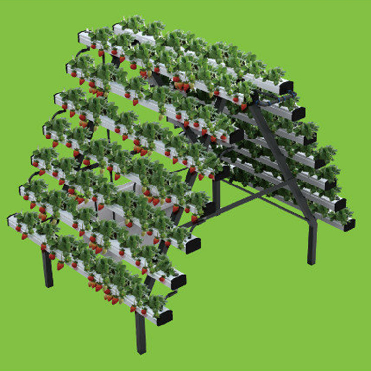 潮汐式水培系统种植架无土水培设备 阳台管道种菜机梯式水培机