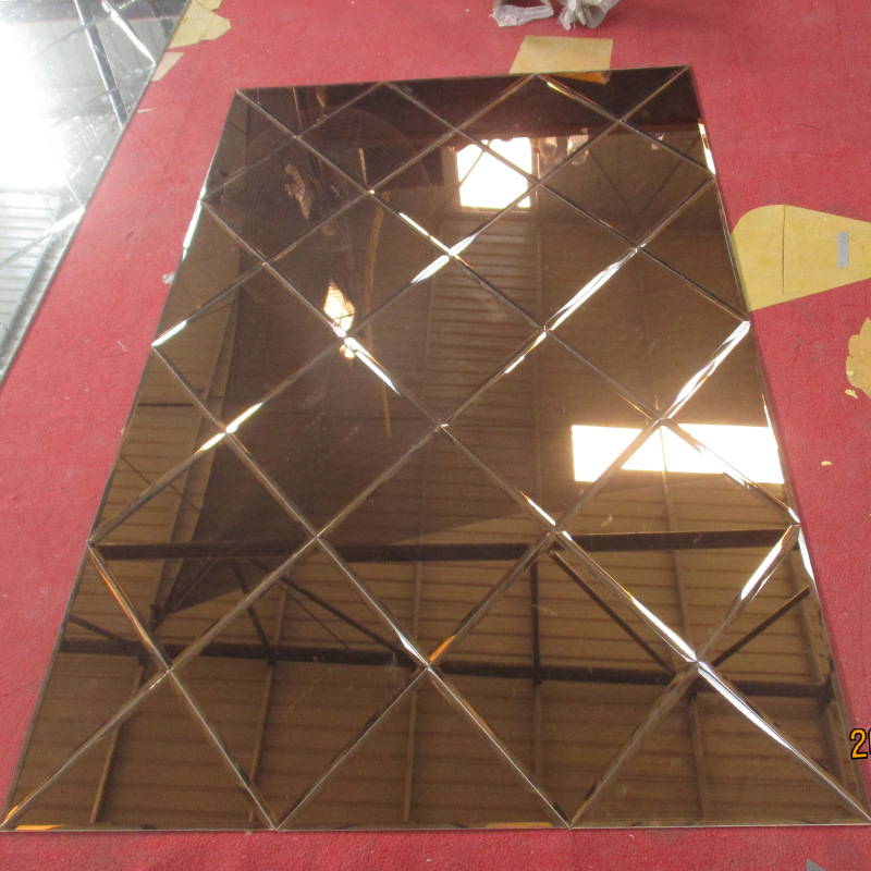 橘橙色平面彩色玻璃 装饰门窗,灯具专用镶嵌类彩色玻璃