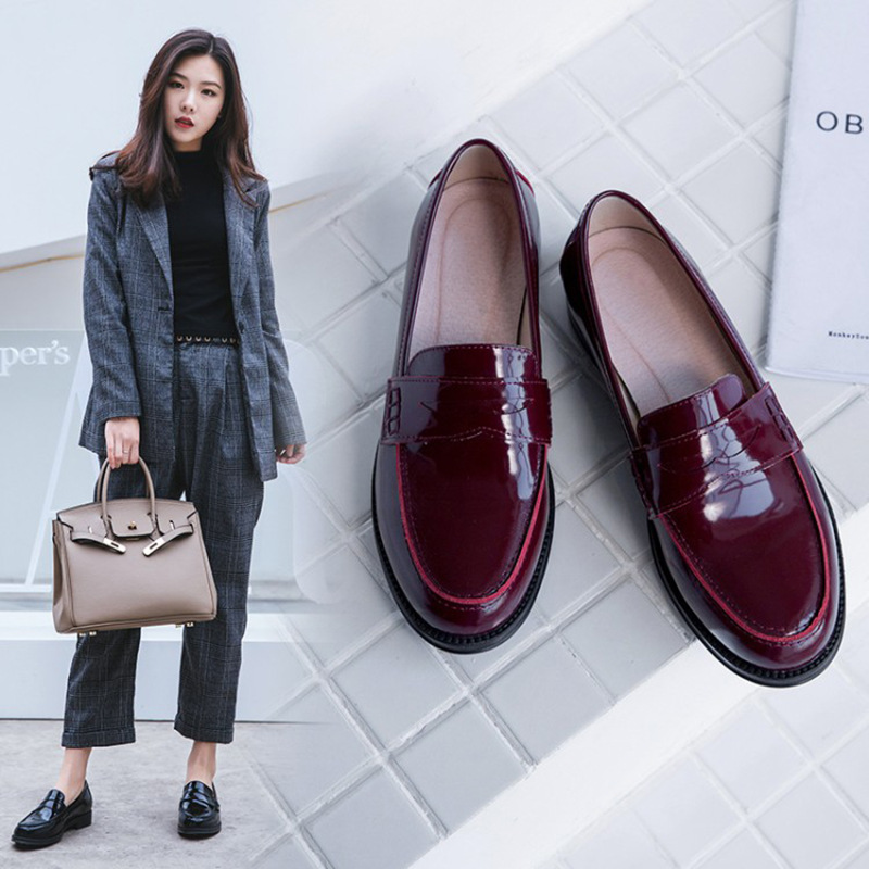 女生欧美风皮鞋