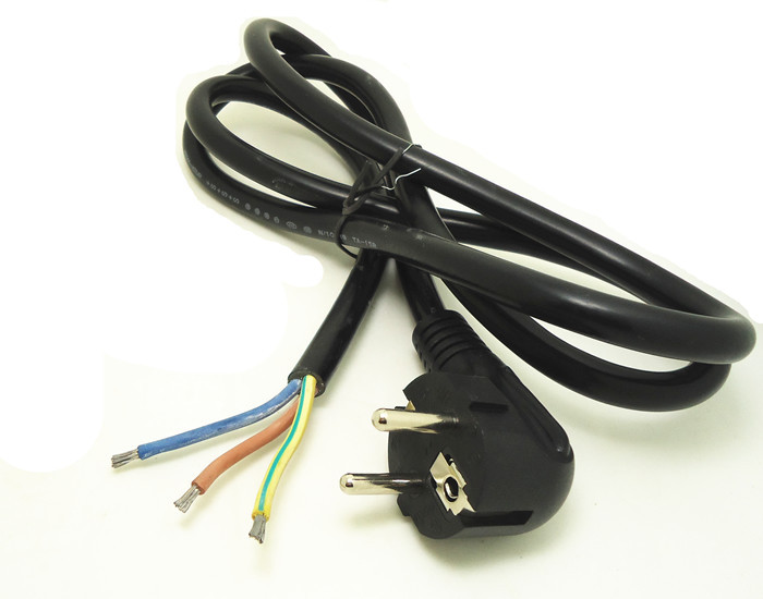 大功率欧标插头德标单头三芯两圆插3*2.