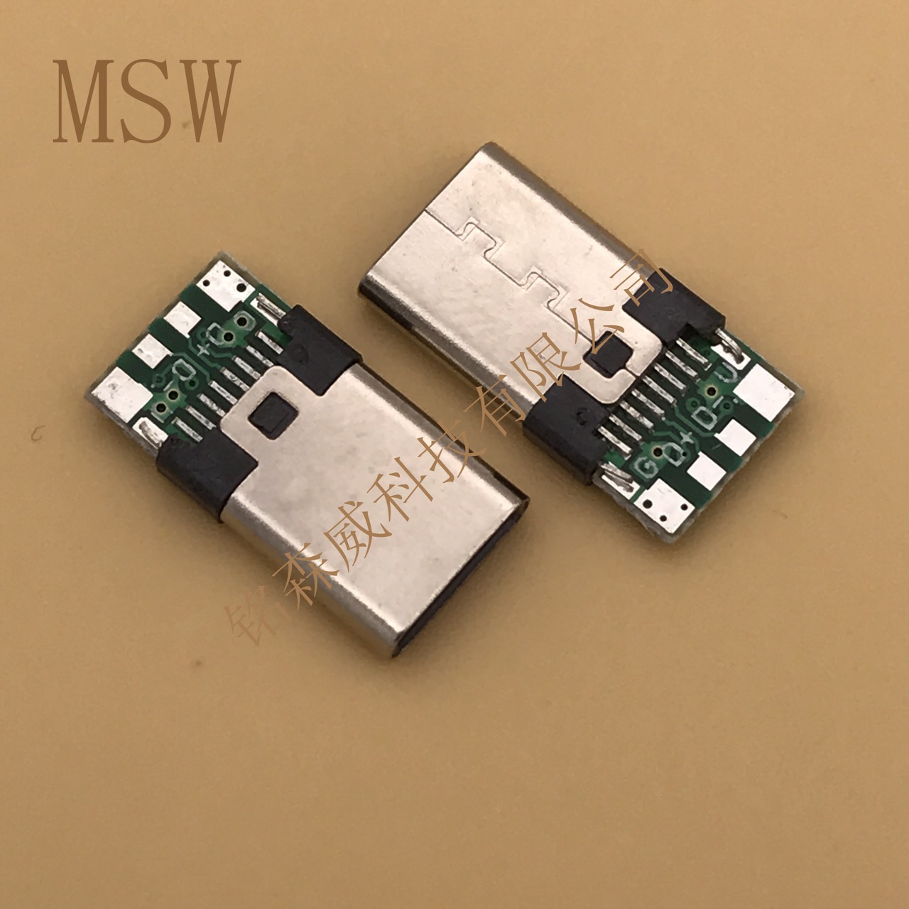1 type-c 插头 公头 带pcb小板 安卓手机