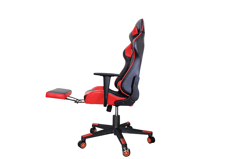 电竞椅踏脚竞技座椅护颈椎靠背皮制人体工学椅子家用可绣定制商标