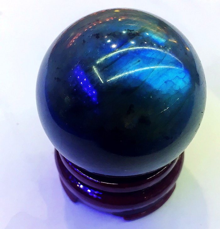 纯天然夜光石球摆件月光石球摆件风水球招财转运辟邪消磁