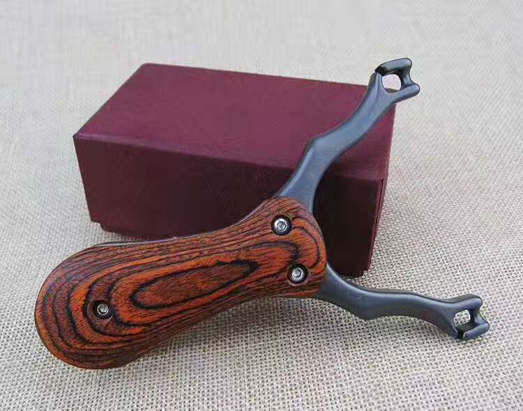 折叠传统弹弓 藏羚羊弹弓折叠扁皮弹弓 304不锈钢钛钢折叠小弹弓