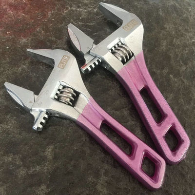 供应 大开口活扳手 短柄轻便活口活动扳手水暖工具活络扳手