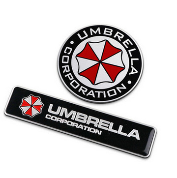 生化危机 安布雷拉 保护伞 个性立体铝合金拉丝金属改装车标