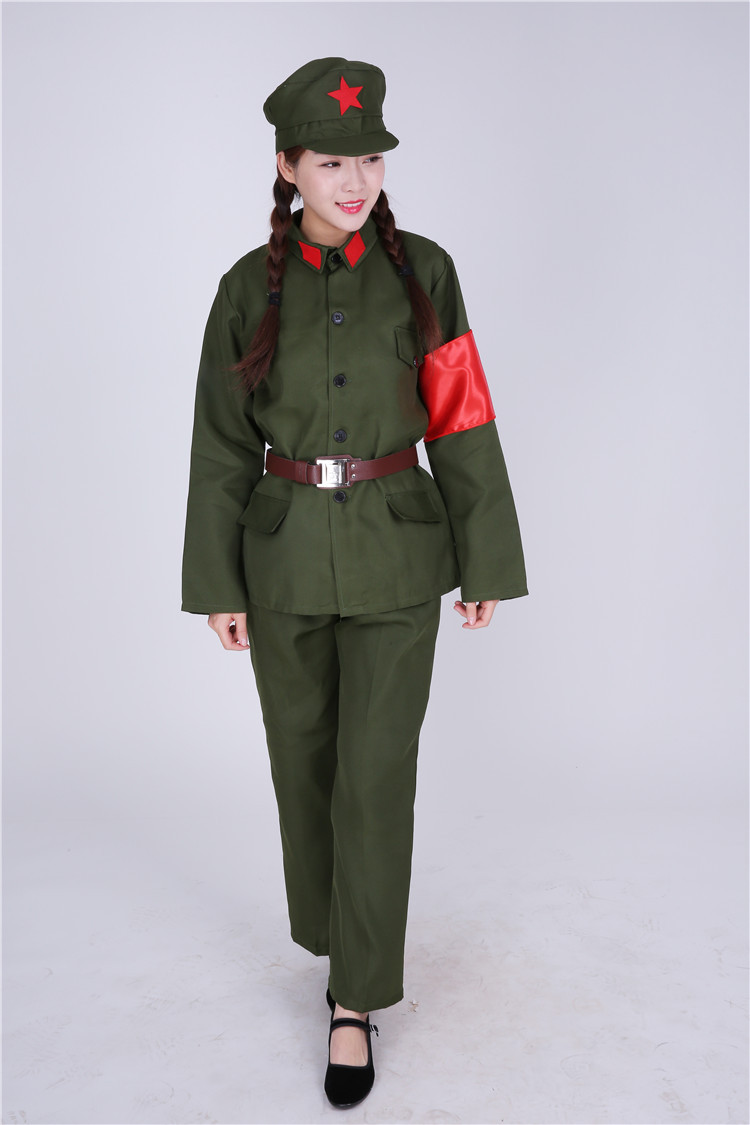 红军长征舞蹈衣服成人红卫兵团革命服饰八路军服装演出服男女款