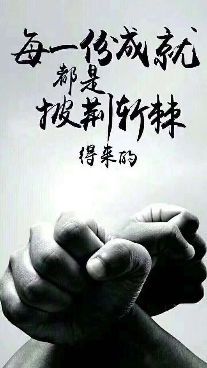 成就从来都不是垂手可得的