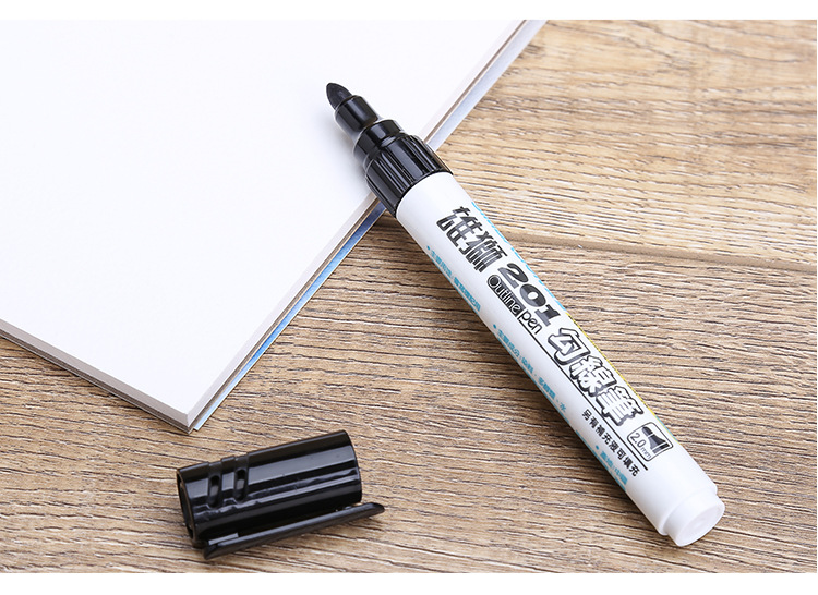 台湾雄狮黑色水彩笔201水性勾线笔无味勾边笔儿童彩色画笔