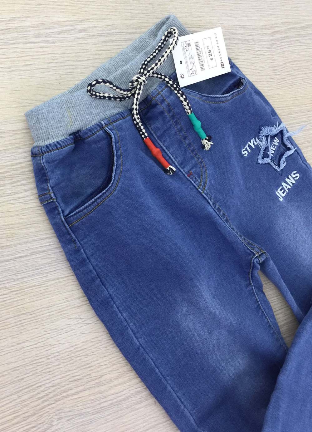 2017春季新款 男女童爆款微弹水洗五角