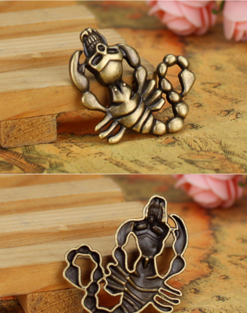 复古nianxing配件 37*33mm合金蝎子 骷髅头 毒蝎 合金材料批发