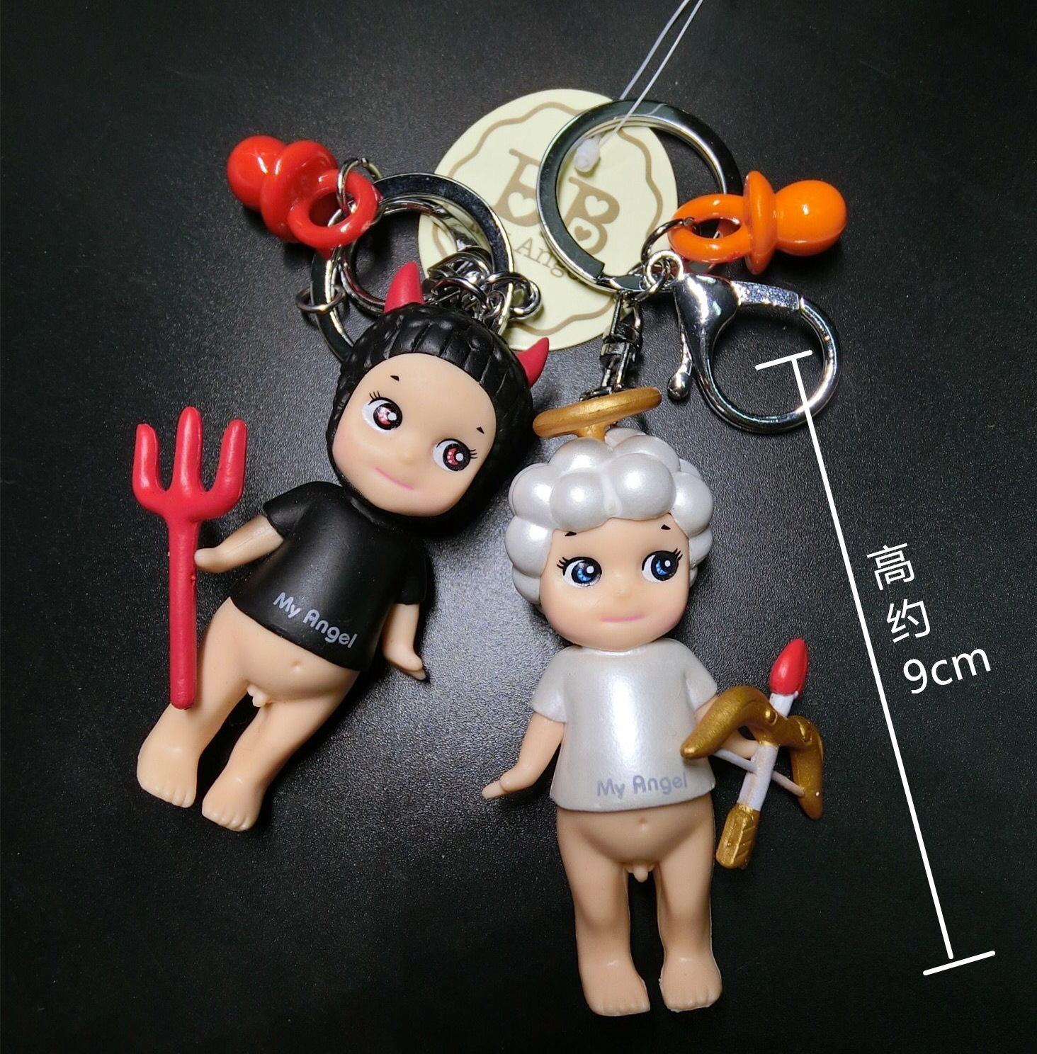 sonny 独角兽猫咪恶魔蜜蜂丘比特娃娃钥匙扣圈链汽车挂饰包