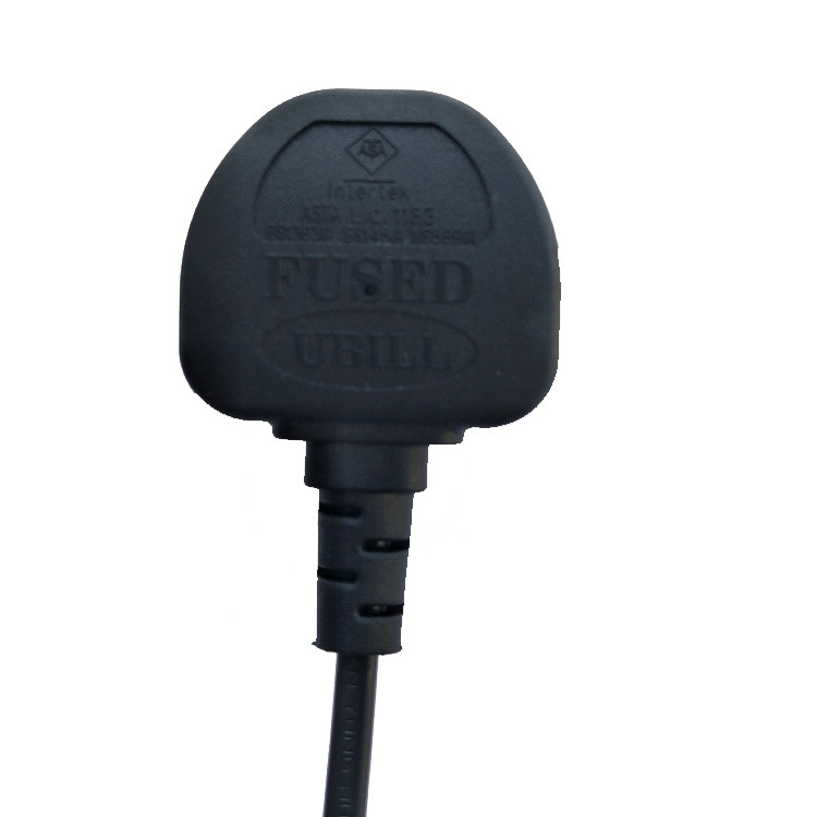 英规电源插头 全铜三插电源线 英规3a电源插