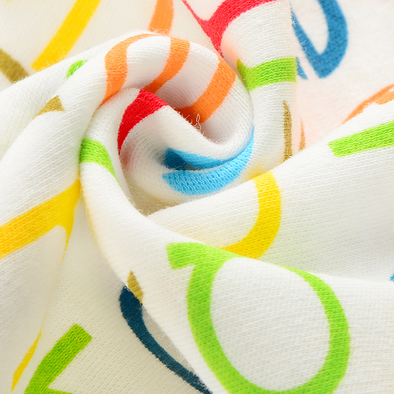 Baby Saliva Towel Baby Pure Cotton Triangle Scarf Double-Layer Cartoon Printing Newborn Triangular Baby Bibs Child Bib