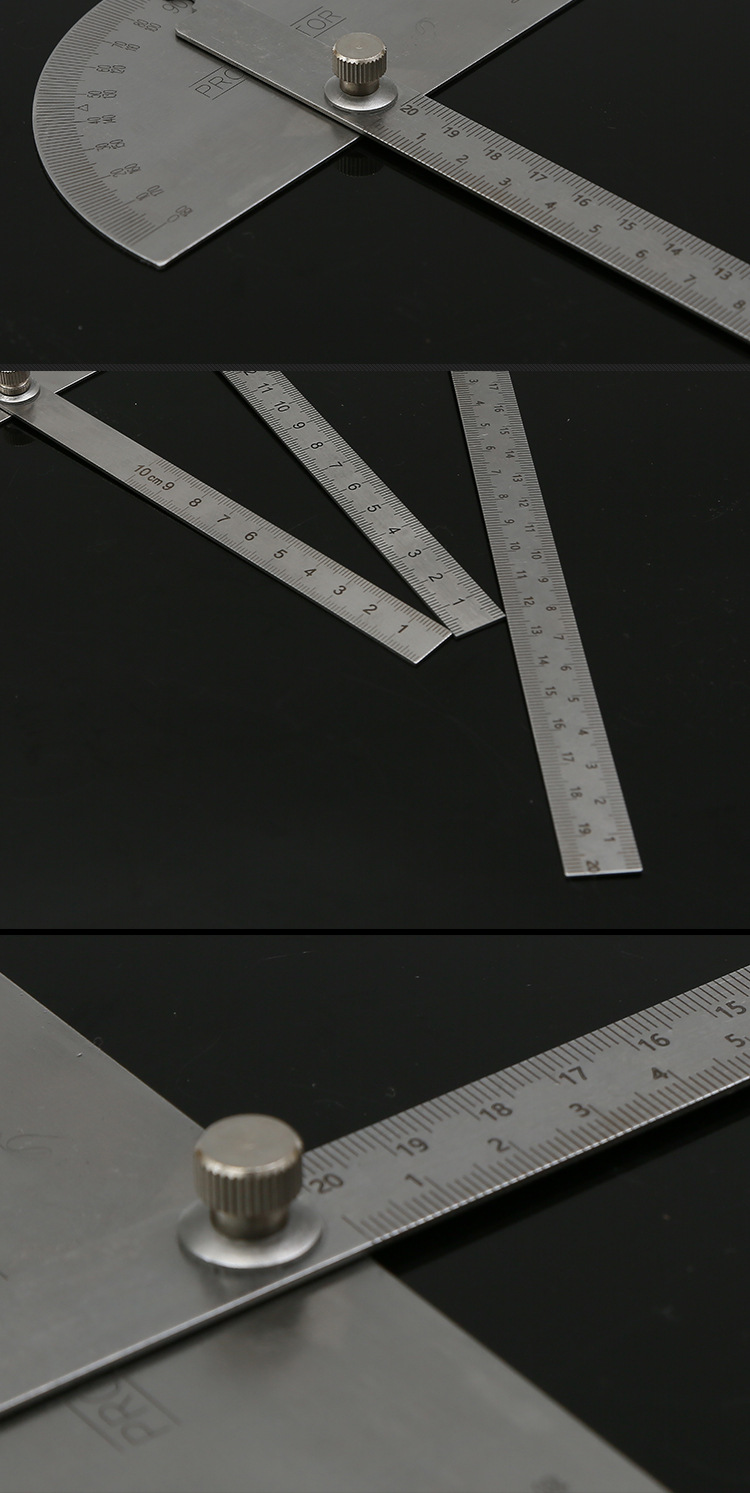 厂家供应量角器半圆规 不锈钢角度测量仪 木工角度尺量角器半圆规