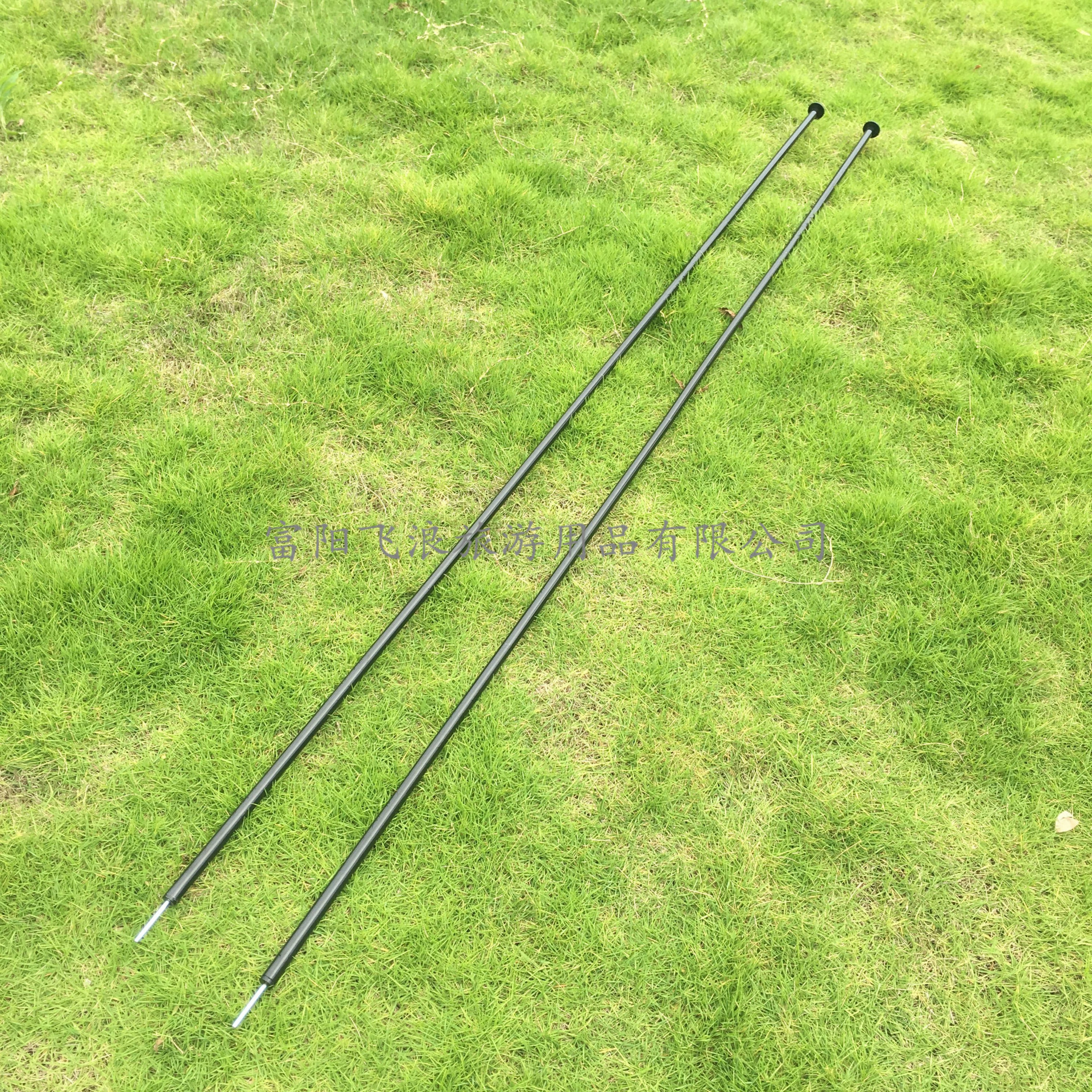 户外天幕支撑杆帐篷杆 门厅延伸支架加强铁杆四节钢丝连接铁管2m