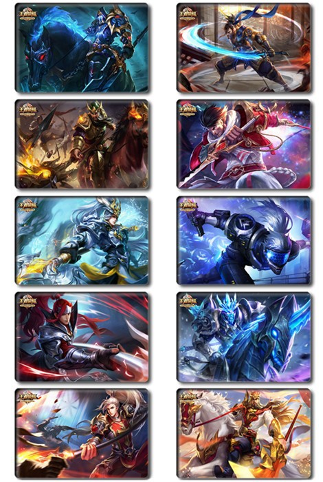 游戏王者荣耀卡贴李白孙悟空至尊宝赵云凤求凰水晶卡贴贴纸定做