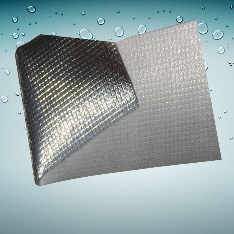 厂家直销方格铝膜复合珍珠棉镀铝膜 小方格无纺布珍珠棉铝膜批发