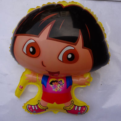 气球批发 卡通气球朵拉女孩