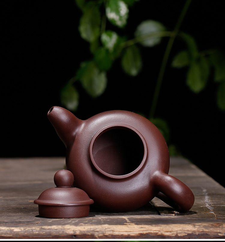 老紫泥茶壶何道洪款水滴壶神韵大号可定制刻字点彩一件代发