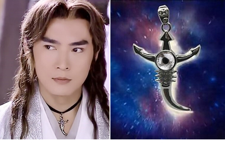 宝莲灯前传原创天眼吊坠二郎神杨戬同款天眼吊坠s925纯银天然水晶