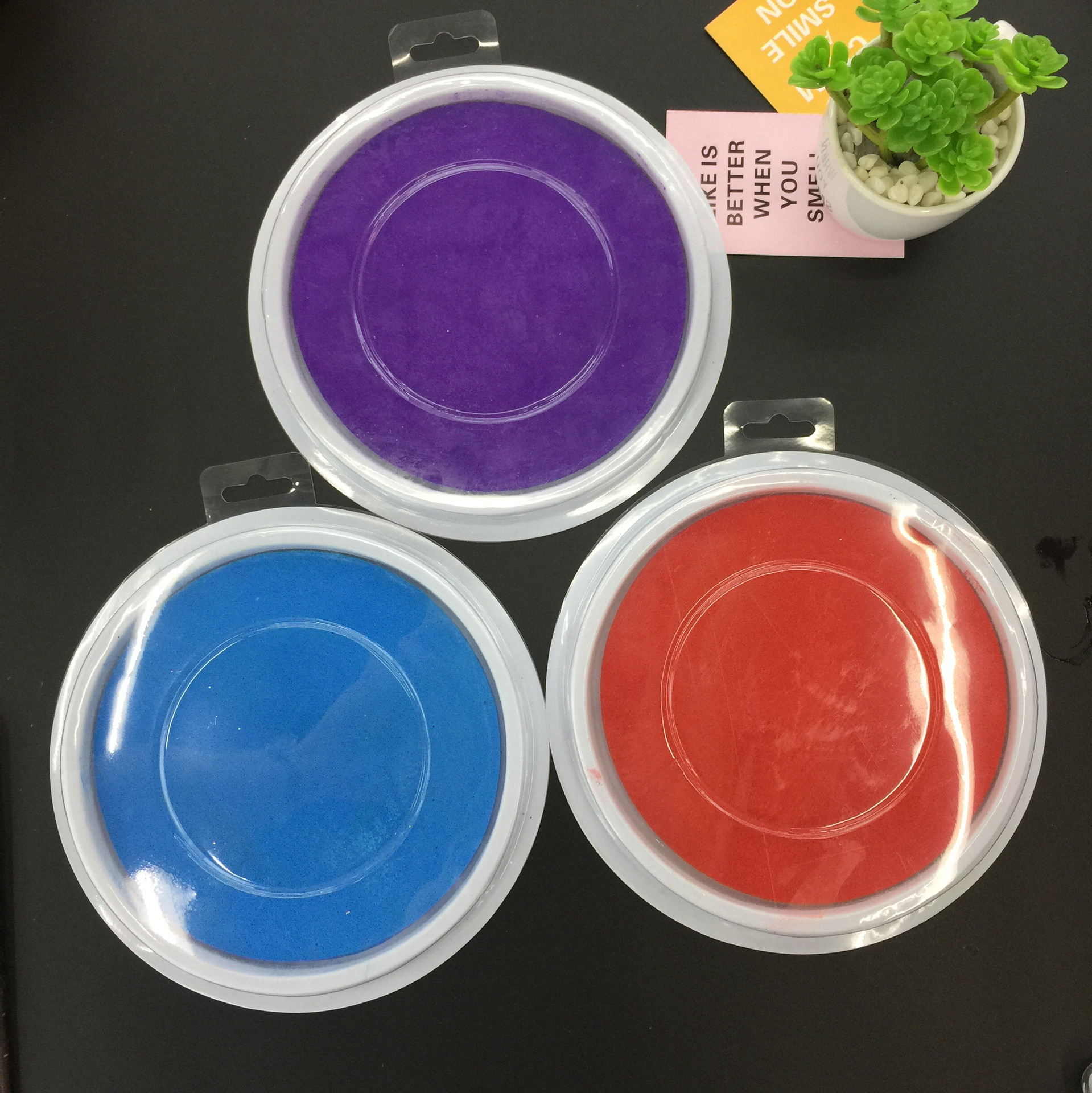 彩色印泥_手指手掌画颜料彩色印台大号手掌颜料印泥无毒可水洗 - 阿里